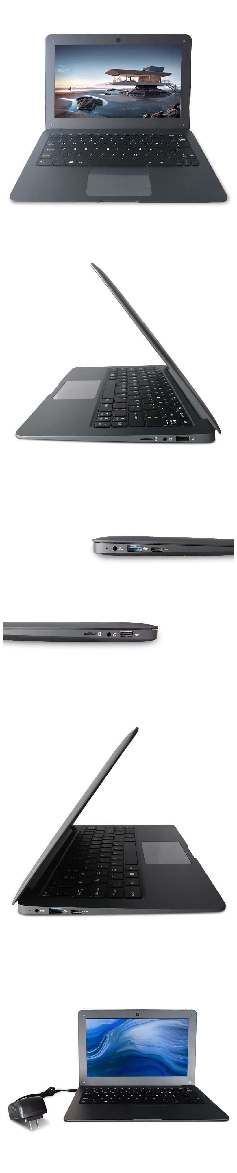 Slim 11.6 inch laptop for N3350/N4020/N5000 2.8GHZ 4GB 8GB Ram 64GB 128GB SSD or i3 i5 i7 laptops fo