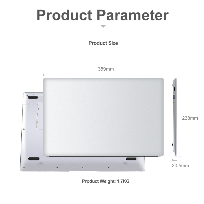 OEM Slim Notebook Computer 15.6 Inch 1080p Core I7