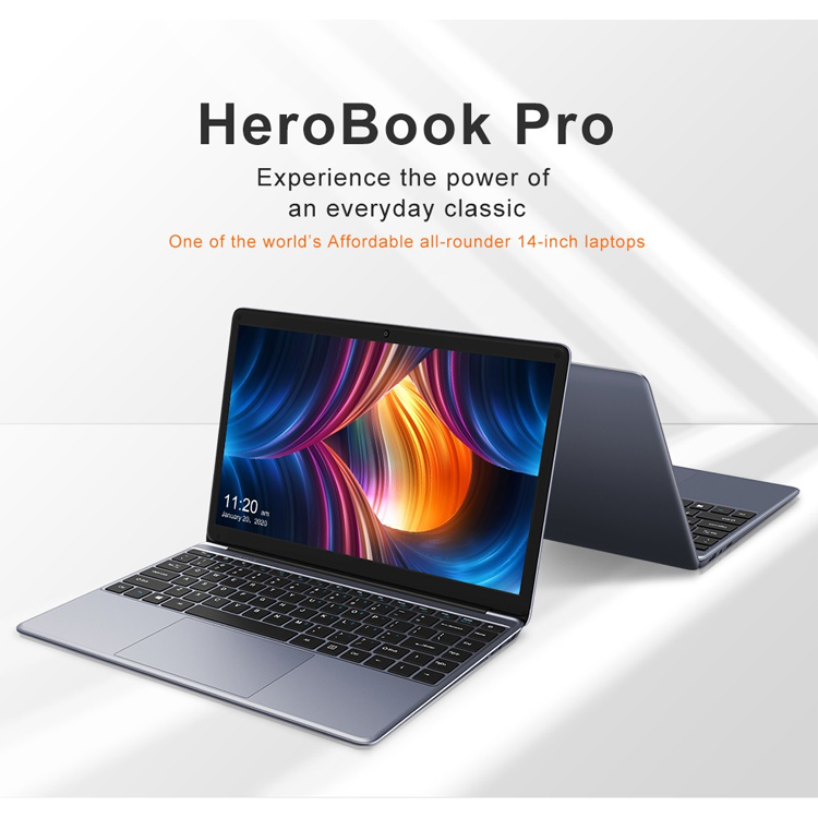 CHUWI Best Price New laptops HeroBook Pro 14.1 Inch Screen Intel N4020 Dual Core 8GB 256GB Windows 1
