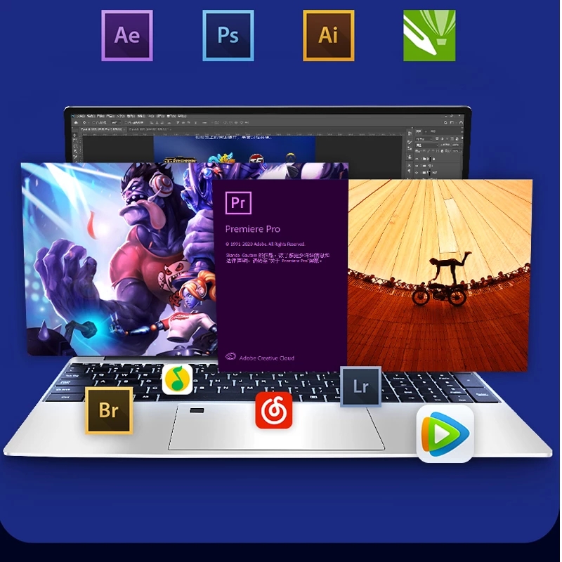 DDR4 Ram 8G Rom 512GB 2T 3TB SSD  15.6" Laptop Computer 2.4G/5.0G Wifi  J4125 win 10 pro laptop