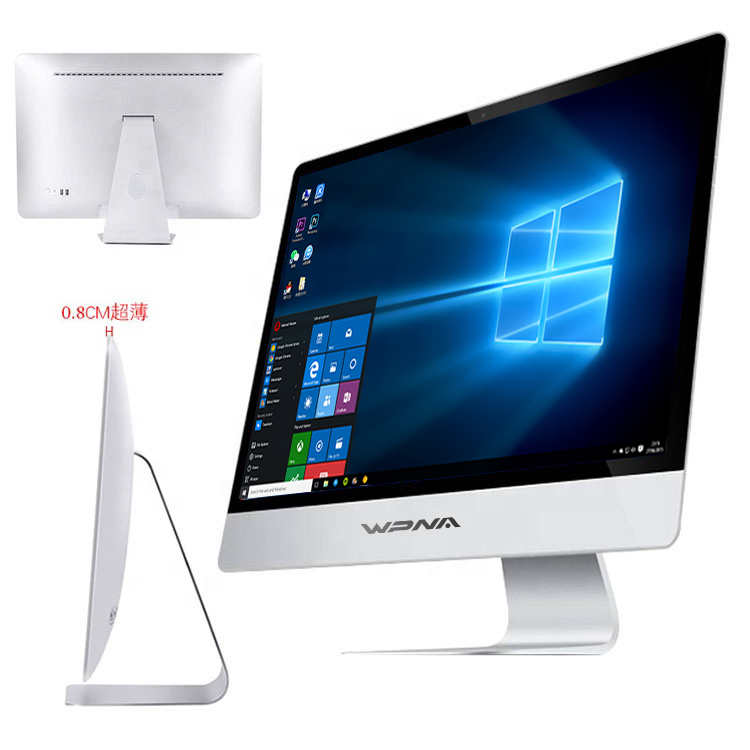 23.8 " Aio Laptops Cpu Core I3 I5 I7 Monoblock Computer Gaming Business Desktop Barebone All In One 