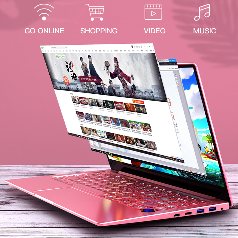 Factory Direct Supply Pink Laptop I-ntel Hd Graphics Touch Screen Laptop Metal Computer 512gb 1TB Ss