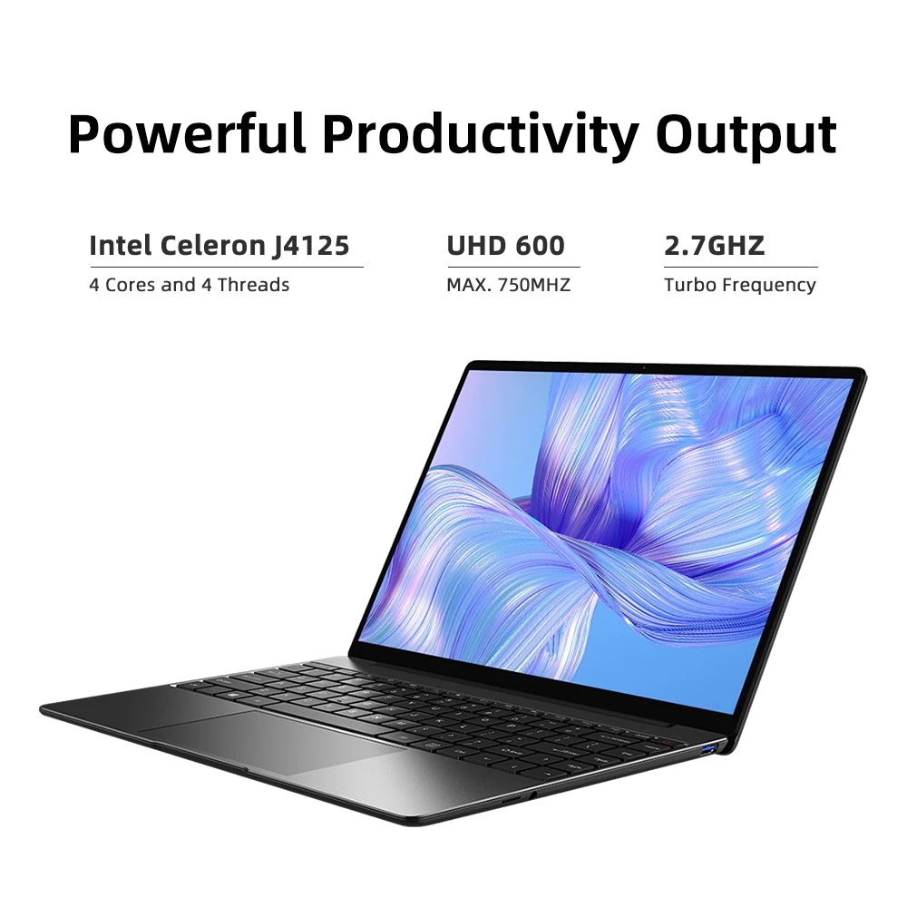 Newest CHUWI GemiBook Pro 14 inch Notebook 16GB 512GB Intel Celeron J4125 Quad Core 2160*1440 IPS La
