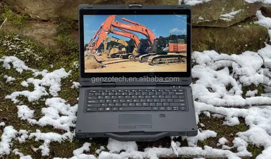 GENZO factory Rugged laptop13.3 inch Fully Rugged Laptop, rugged notebook computer with Barcode Fing