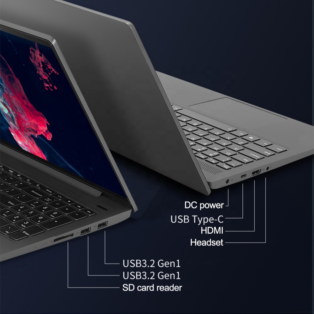 Original Lenovo Xiaoxin Air15 Laptop 15.6 Inch Ryzen R5 5500U CPU 16G DDR4 512G M.2 NVMe SSD Noteboo