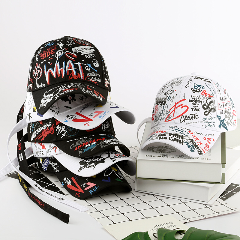 2022 Letter Graffiti Baseball Cap for Men Women Re