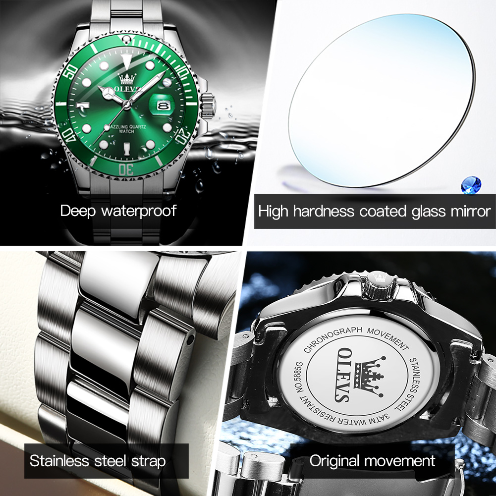 Luxury Brand OLEVS 5885 Men Business Wrist Watch M