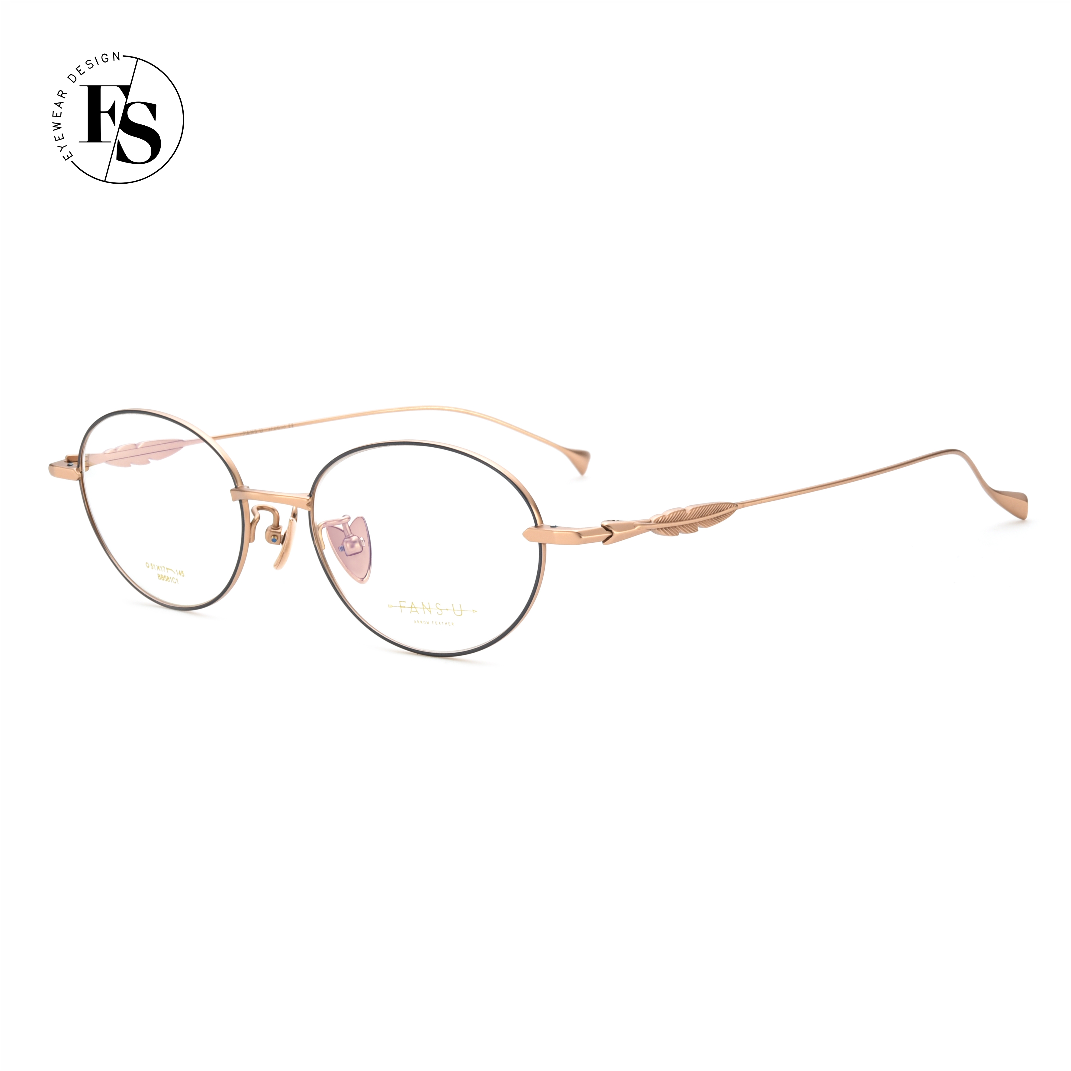 Factory Patent Design 100% Titanium Glasses Eyewear Optical Frame For Ladies Men