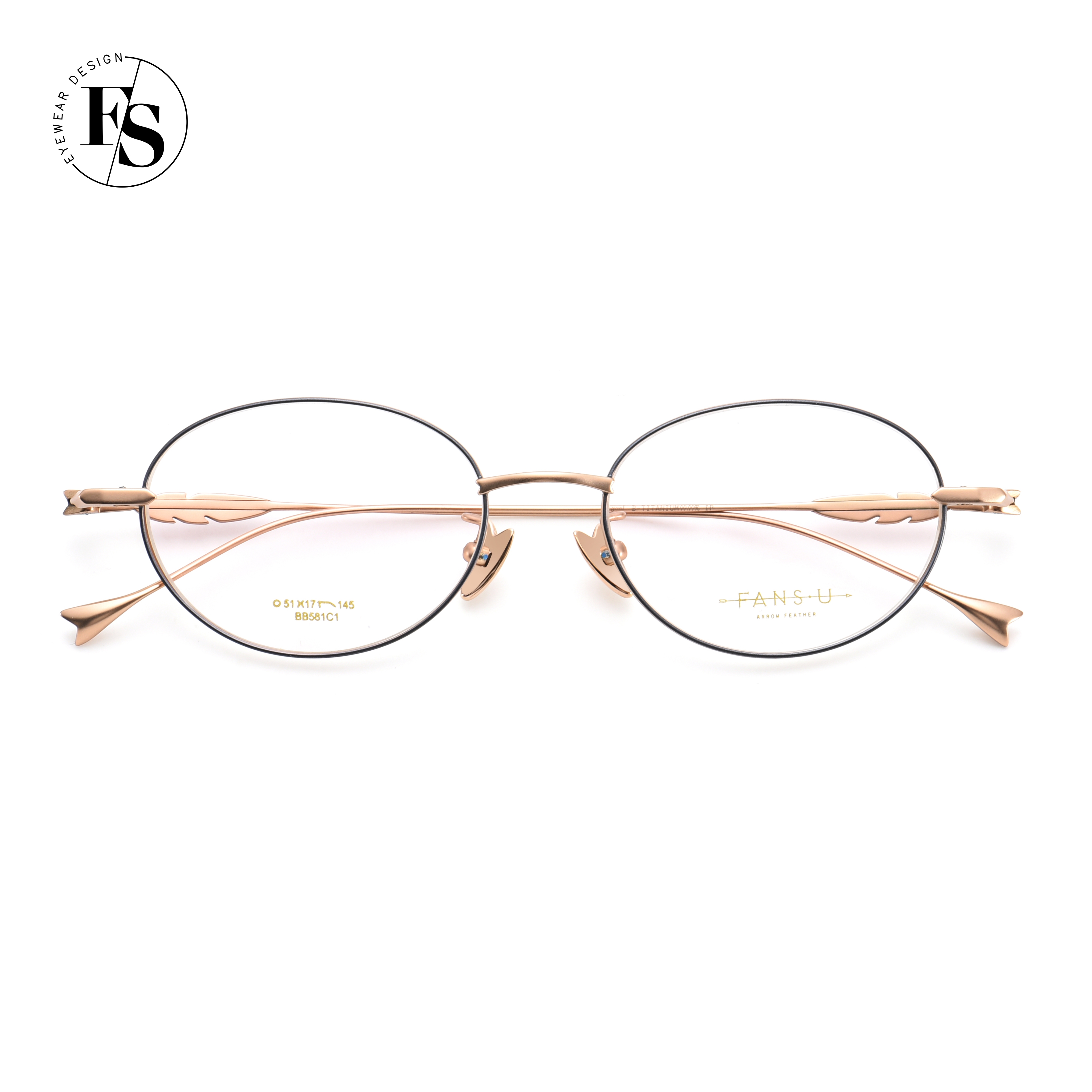 Factory Patent Design 100% Titanium Glasses Eyewear Optical Frame For Ladies Men