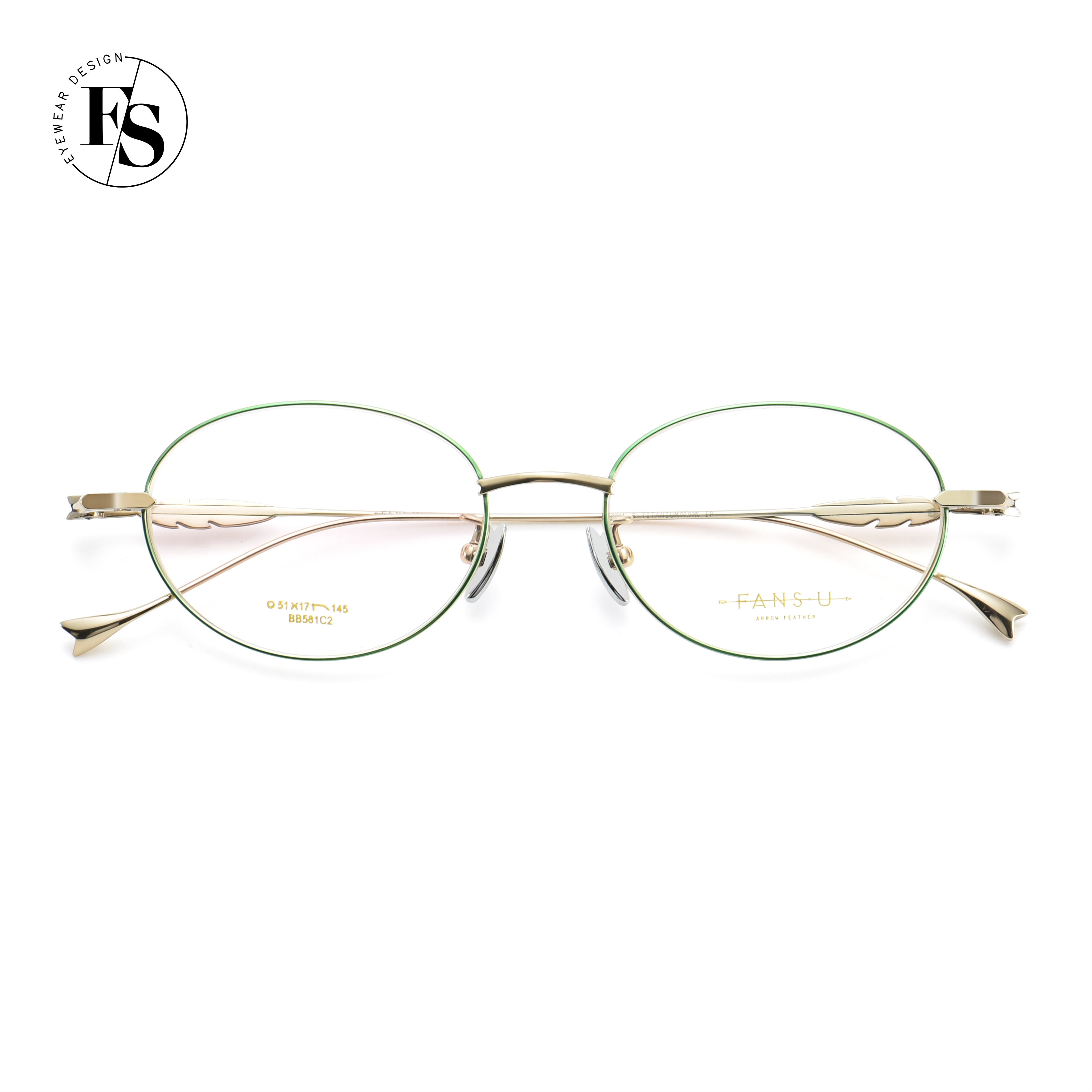 Factory Patent Design 100% Titanium Glasses Eyewear Optical Frame For Ladies Men