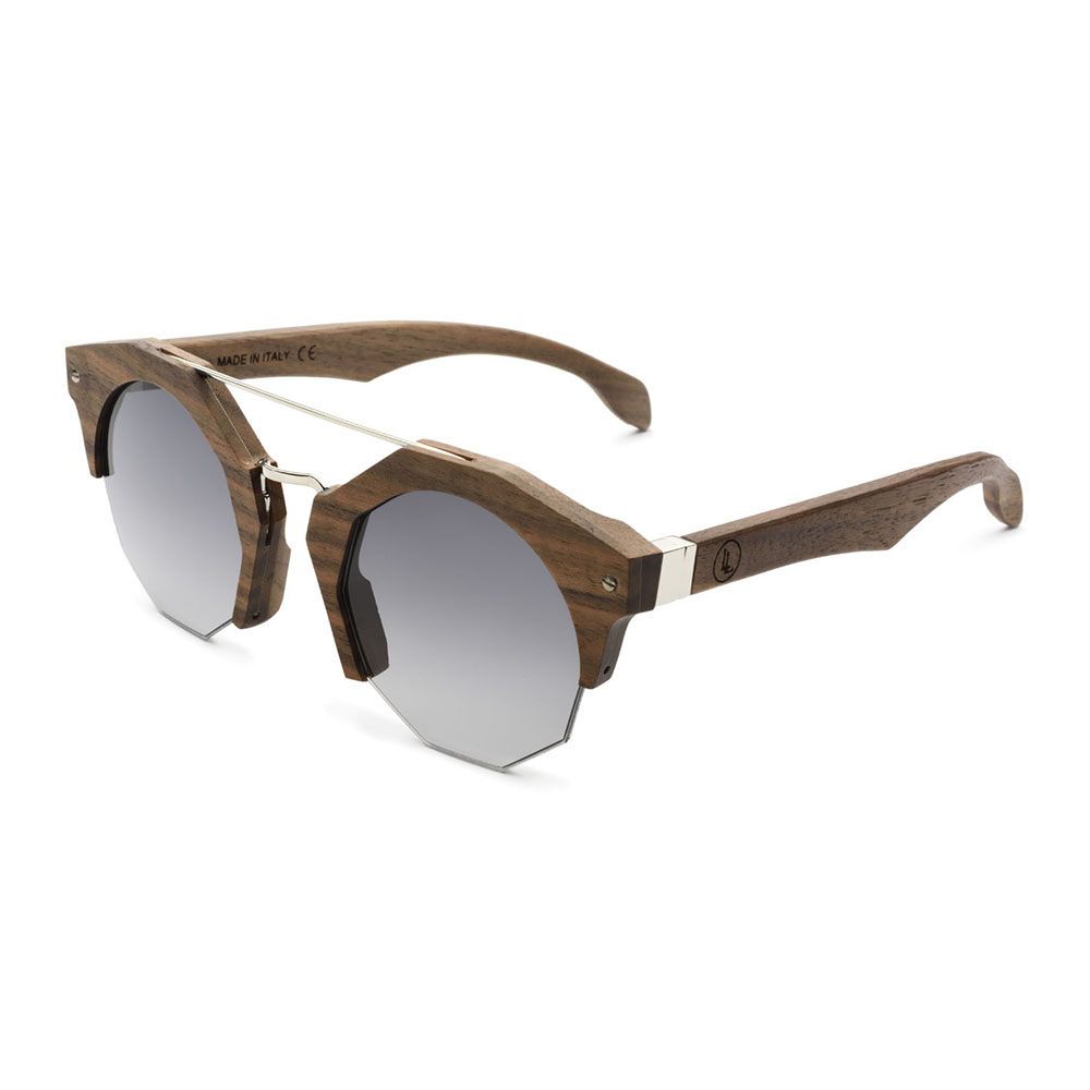 wooden  hexagonal eyewear