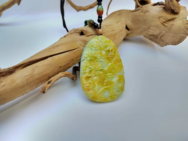 High Grade Yellow Jadeite Jadestone Jade Stone No 