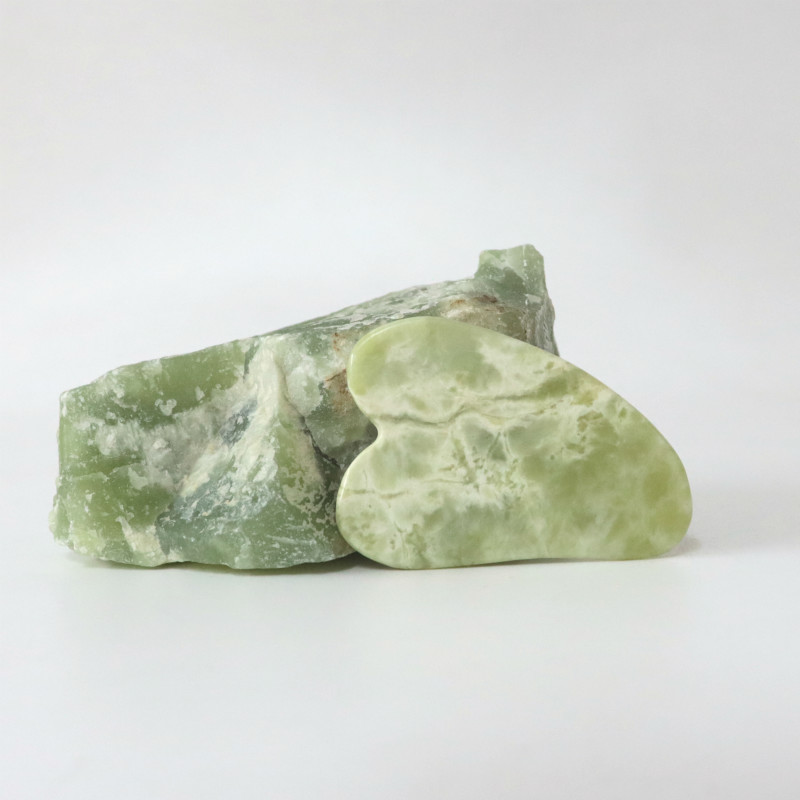 100% real natural jade nephrite gua sha tool