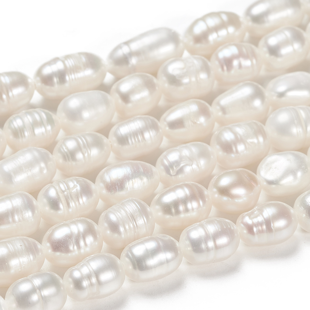 Pandahall 6~7mm 7.34 Inches Natural Seashell Color