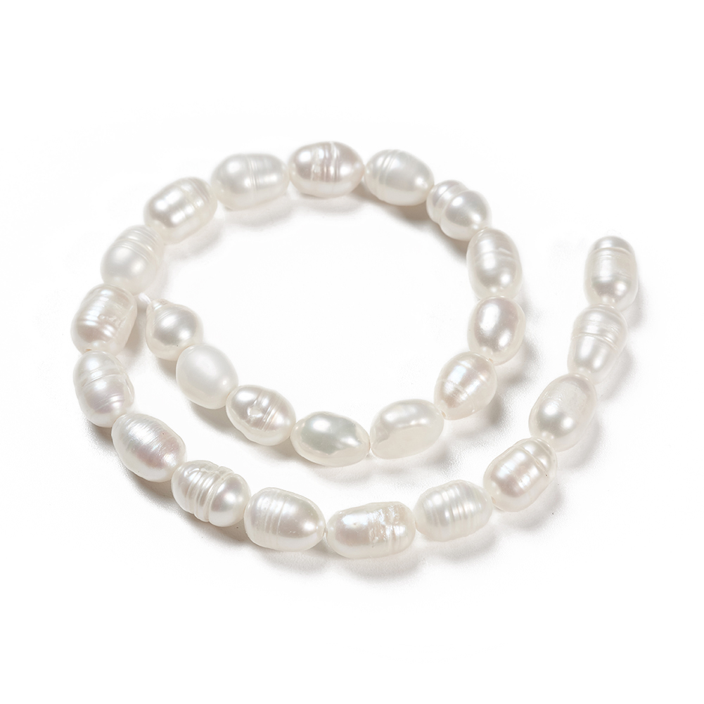 Pandahall 6~7mm 7.34 Inches Natural Seashell Color