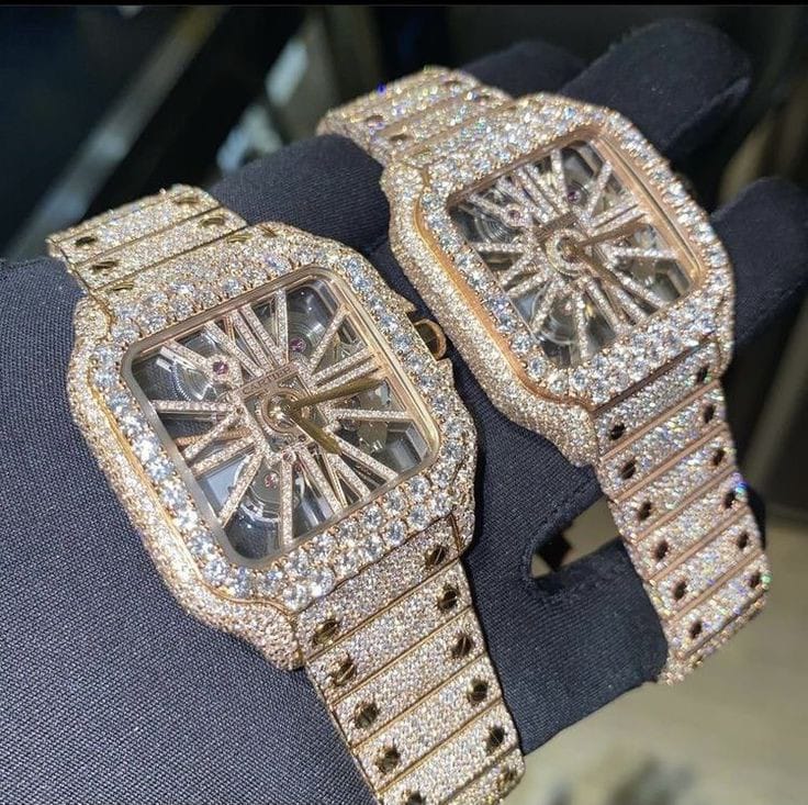 Iced Out Watch Lab Grown Diamond CVD and HPHT Hip Hop Jewelry For Men's Direct From Wholesalers
