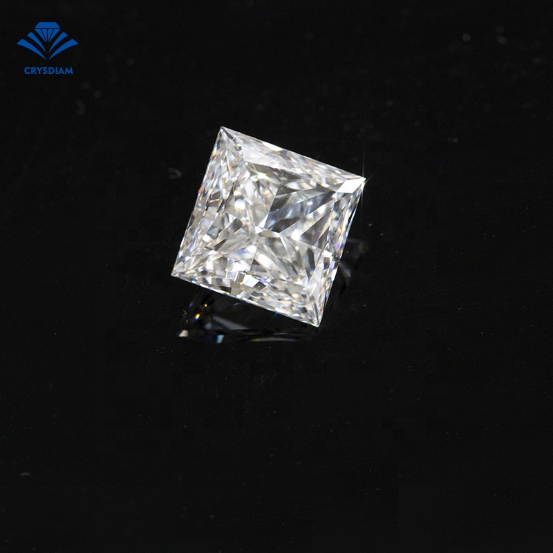 CRYSDIAM Princess Cut  vvs1 diamond loose diamond 3 carat loose diamond loose gemstone jewelry