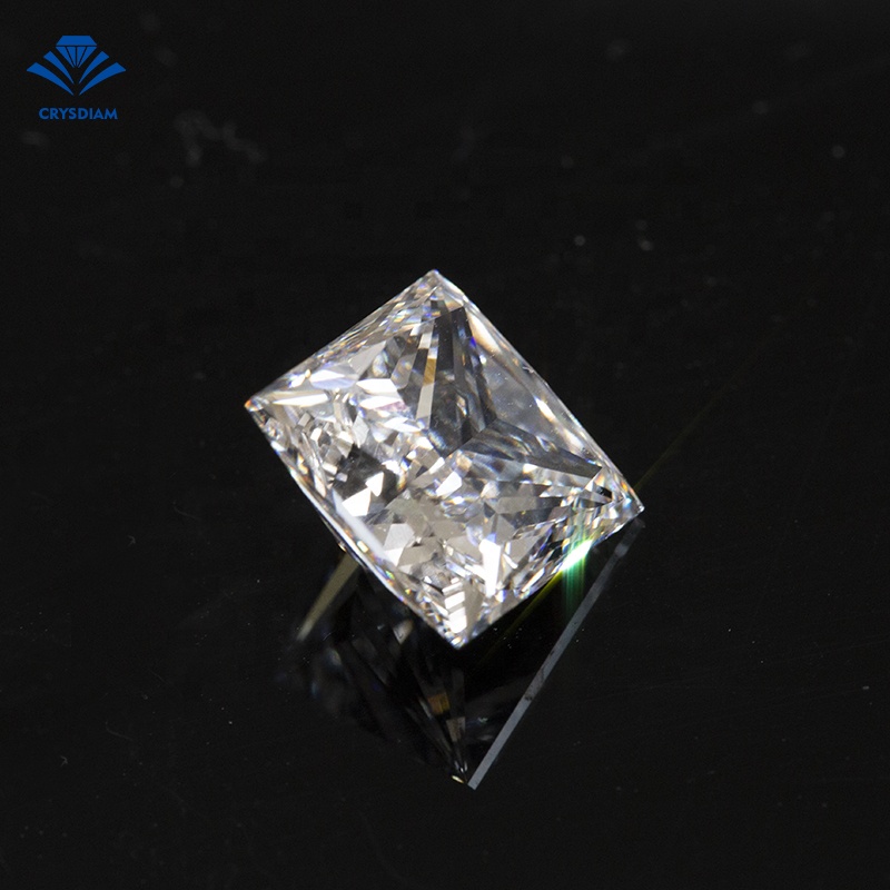 CRYSDIAM Princess Cut  vvs1 diamond loose diamond 3 carat loose diamond loose gemstone jewelry