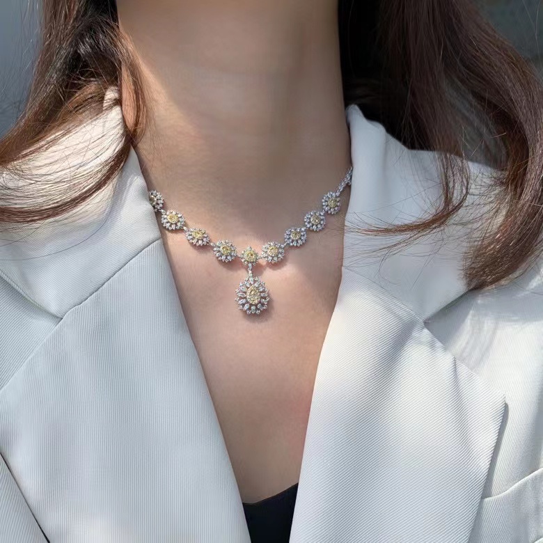 solid gold jewelry wholesale Pendant jewelry for women fashion 2022 with Diamond luxury jewelry amer