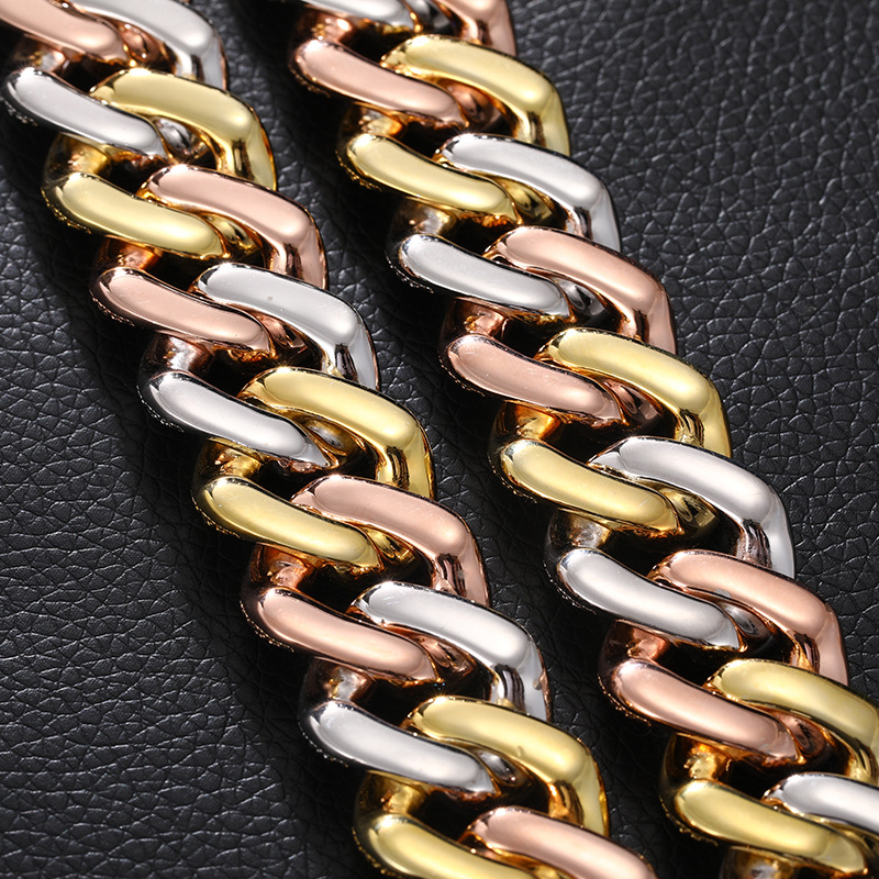 Shanzuan Hiphop Jewelry Western Style 20mm Full Moissanite S925 Cuban Chain Men Necklace Gold Plated