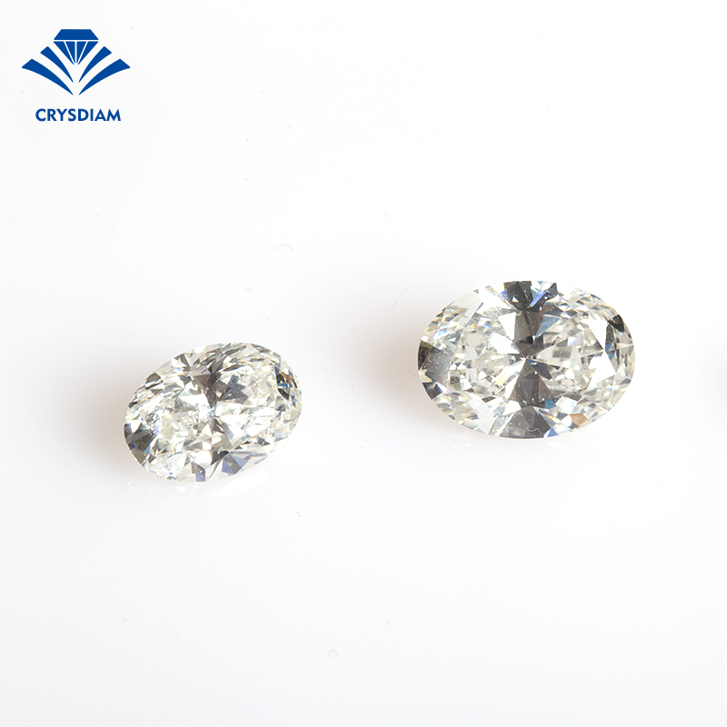CRYSDIAM Oval Cut VVS1 cvd brilliant natural loose diamonds antique jewelry luxury jewelry