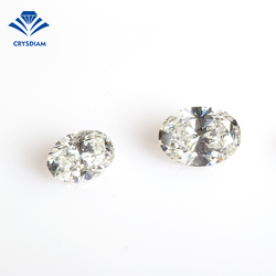 CRYSDIAM Oval Cut VVS1 cvd brilliant natural loose diamonds antique jewelry luxury jewelry
