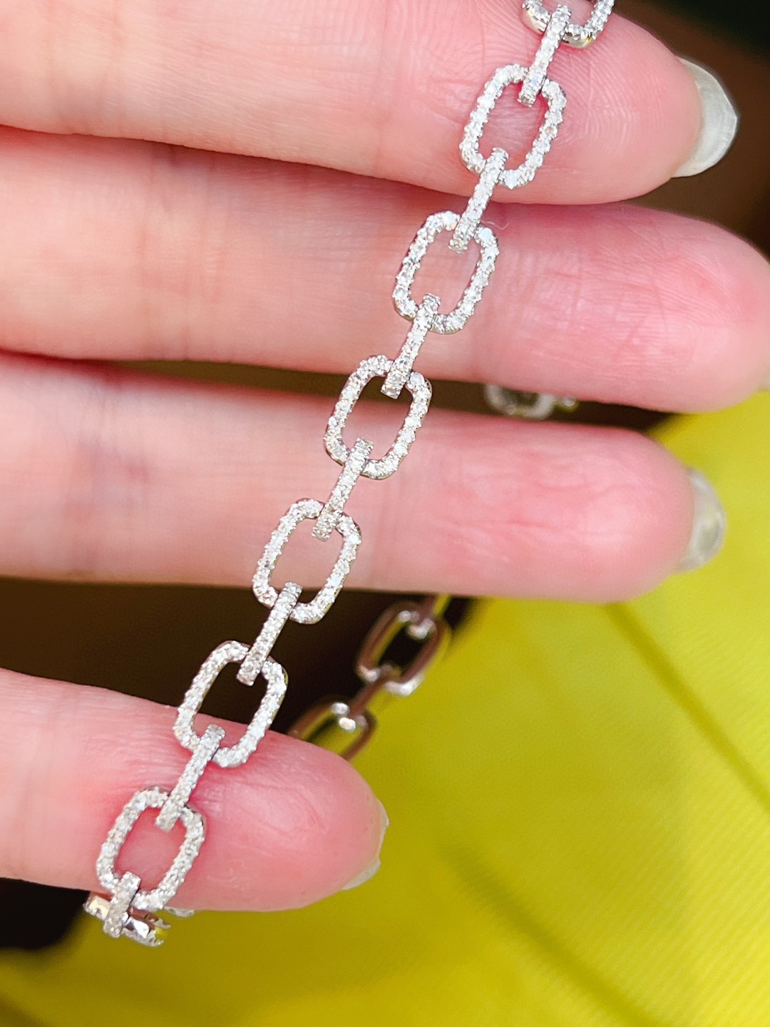 Xinfly 2.37 Carat Natural Diamond Original Gold Pure 18K Bracelet Fine Jewelry