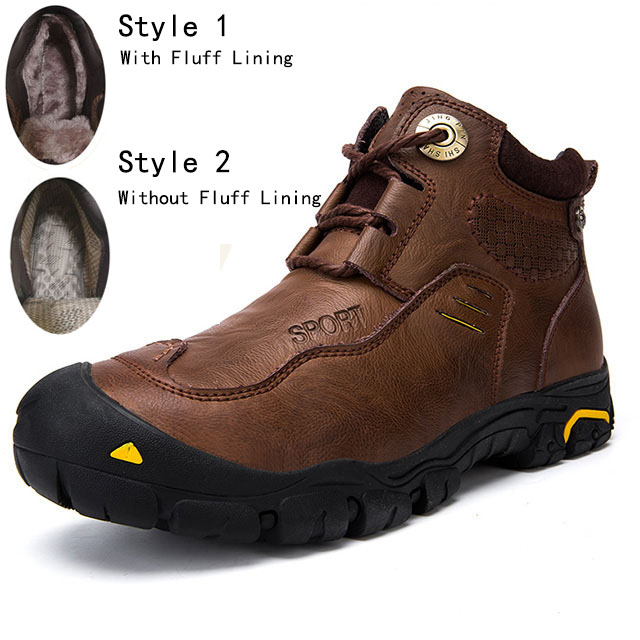 OEM Wholesale Men Leather Boots Hiking Shoes Trekk