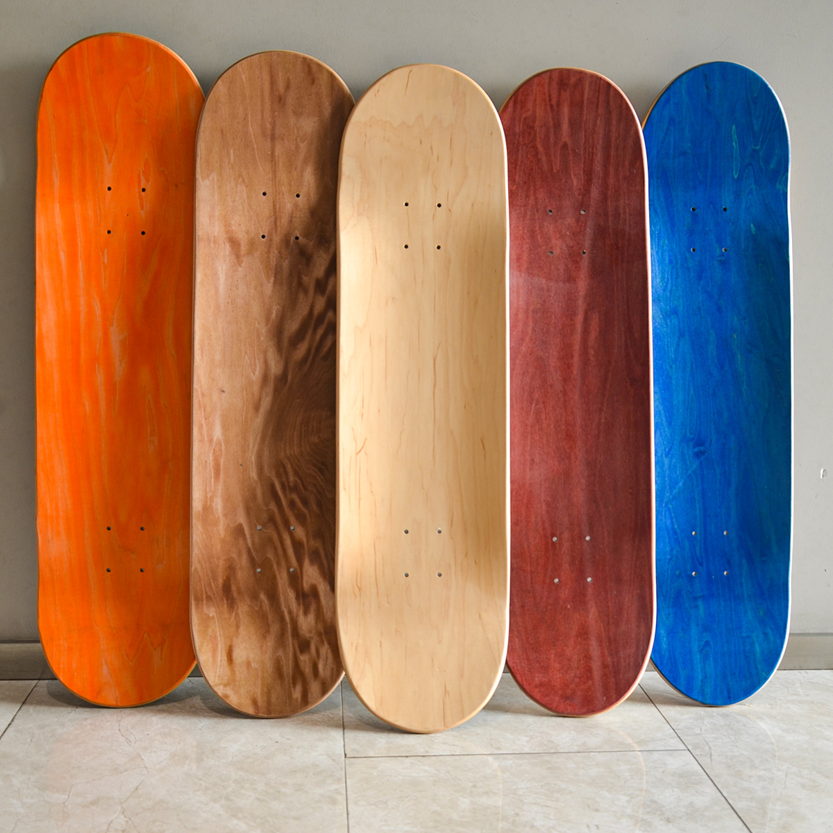 Custom skateboard 7 layers Deep concave wood skate