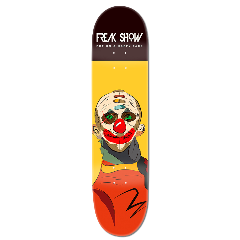 Custom skateboard 7 layers Deep concave wood skate
