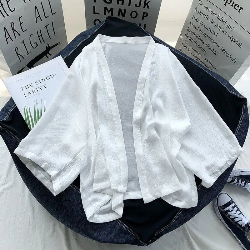 Outwear Women Chiffon Sunscreen cardigan Loose Thin korean style Cardigan murah women cardigans