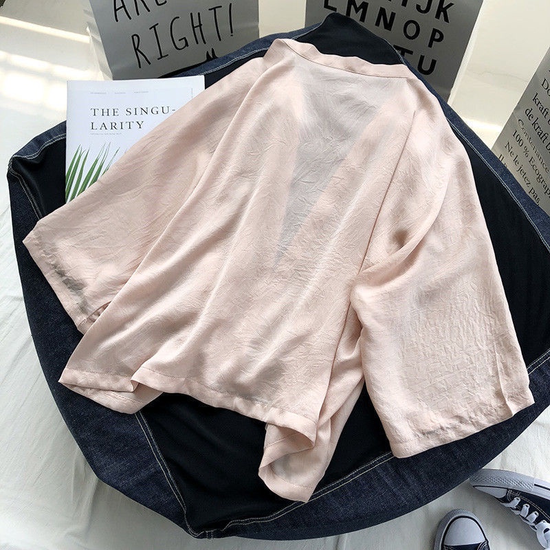 Outwear Women Chiffon Sunscreen cardigan Loose Thin korean style Cardigan murah women cardigans