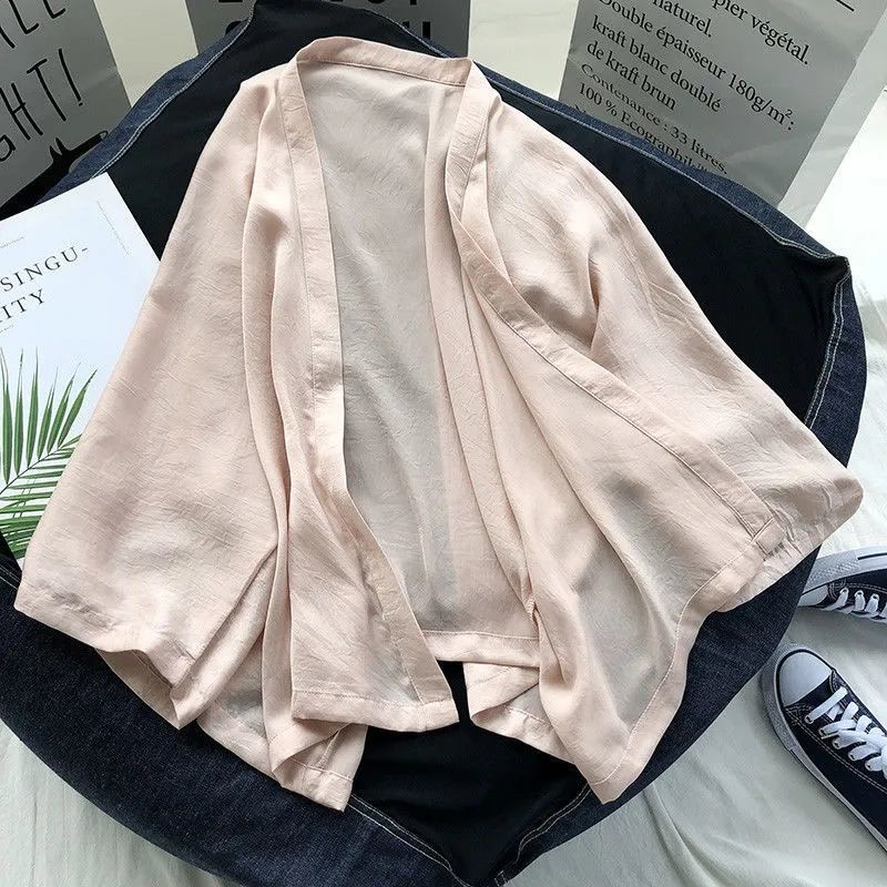 Outwear Women Chiffon Sunscreen cardigan Loose Thin korean style Cardigan murah women cardigans