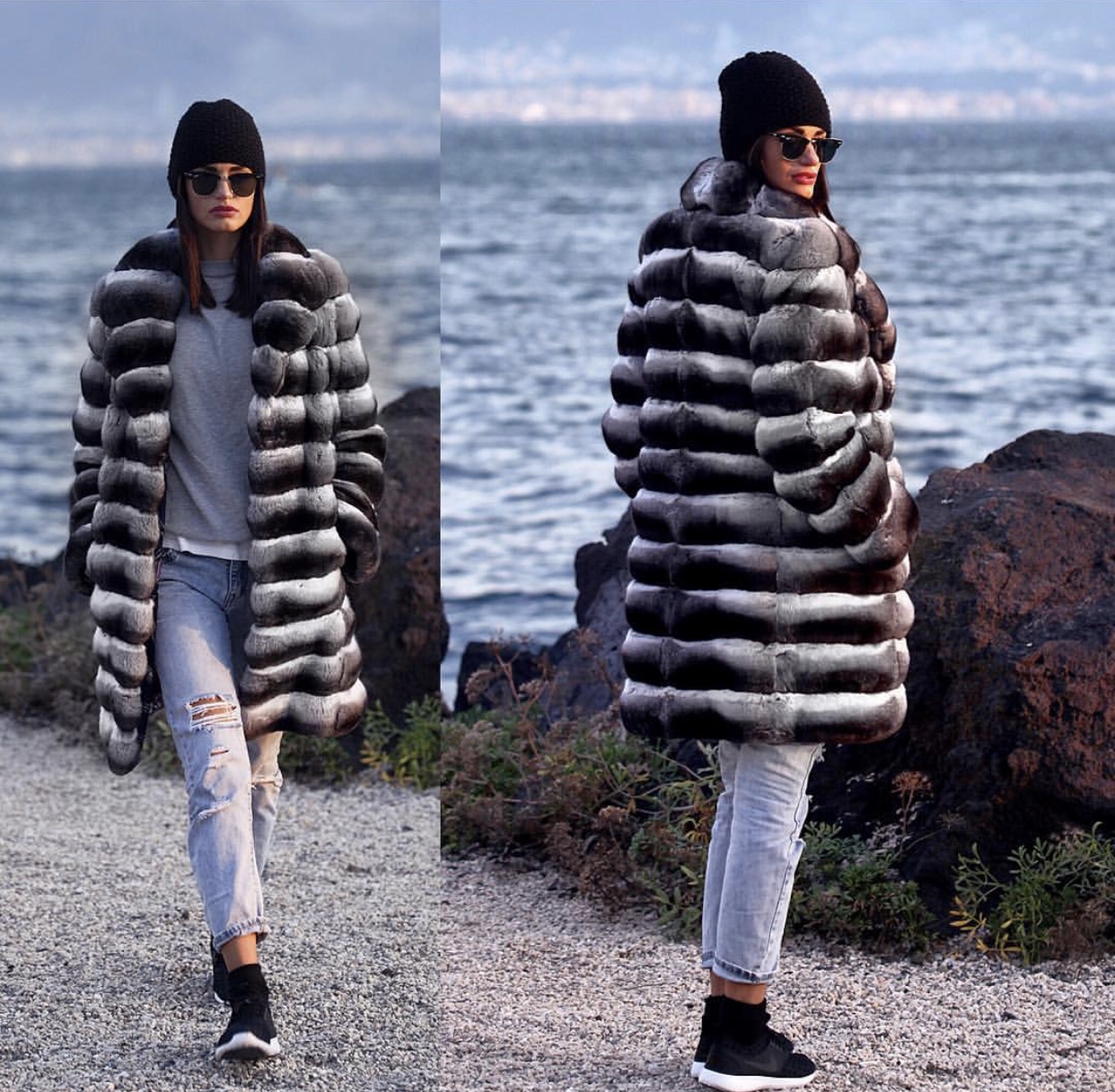 ladies winter wool fleece coat women wool coat double face wool coat